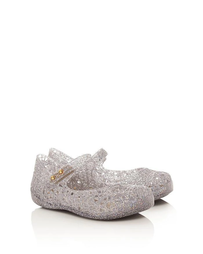 商品Mini Melissa|女孩(幼儿)Girls' Campana Glitter Zig Zag Mary Jane Flats - Walker, Toddler,价格¥186,第5张图片详细描述