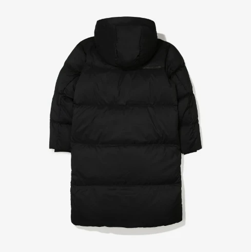 【享贝家】FILA 纯色过膝连帽羽绒服 冬季 情侣款 黑色 FS2DJE4103XBLK   商品