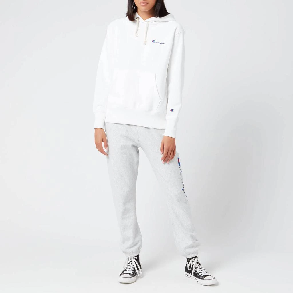 商品CHAMPION|Champion Women's Small Script Hooded Sweatshirt - White,价格¥255,第3张图片详细描述