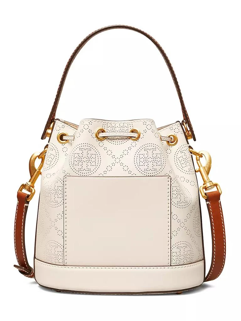 商品Tory Burch|T Monogram Perforated Leather Bucket Bag,价格¥4116,第4张图片详细描述