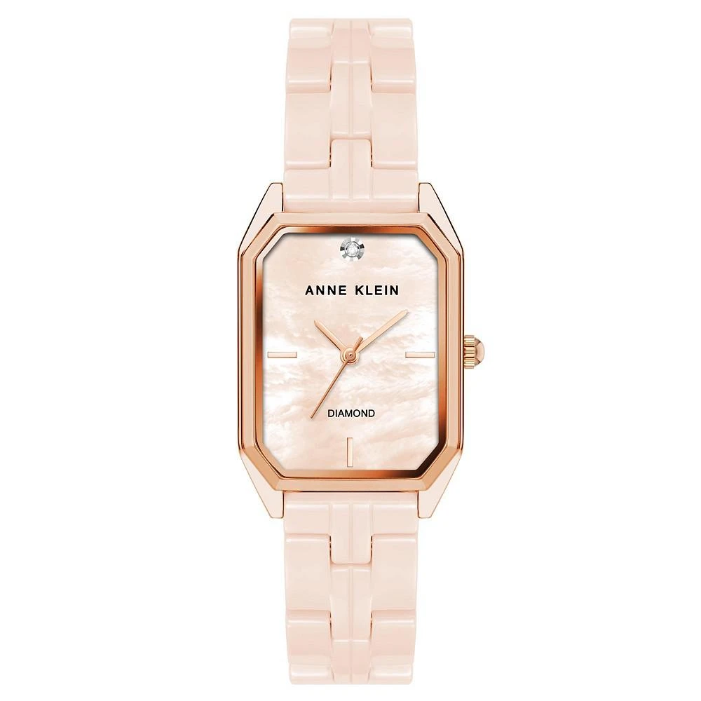 商品Anne Klein|Women's Blush Pink Ceramic Bracelet Watch, 24mm,价格¥374,第1张图片