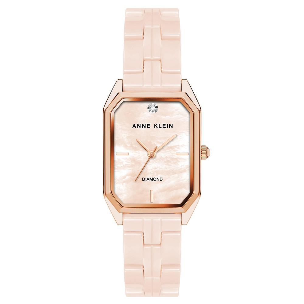 商品Anne Klein|Women's Blush Pink Ceramic Bracelet Watch, 24mm,价格¥939,第1张图片