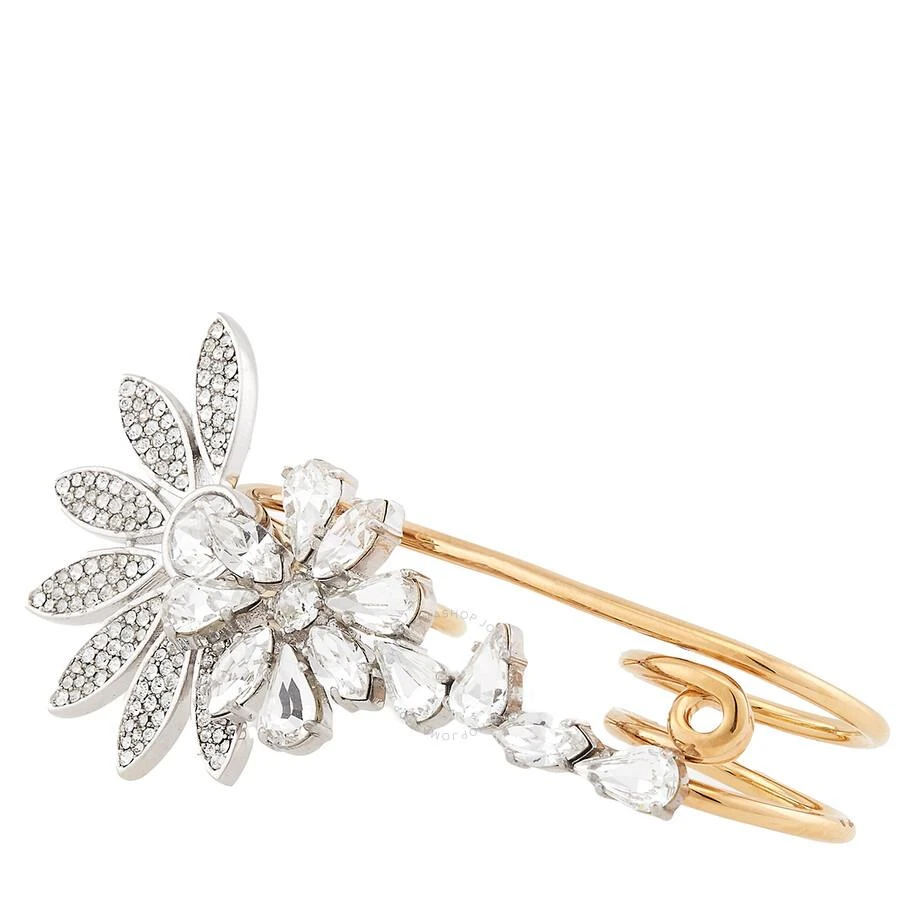 商品Burberry|Rhinestone Flower Adjustable Open Wire Ring,价格¥562,第3张图片详细描述