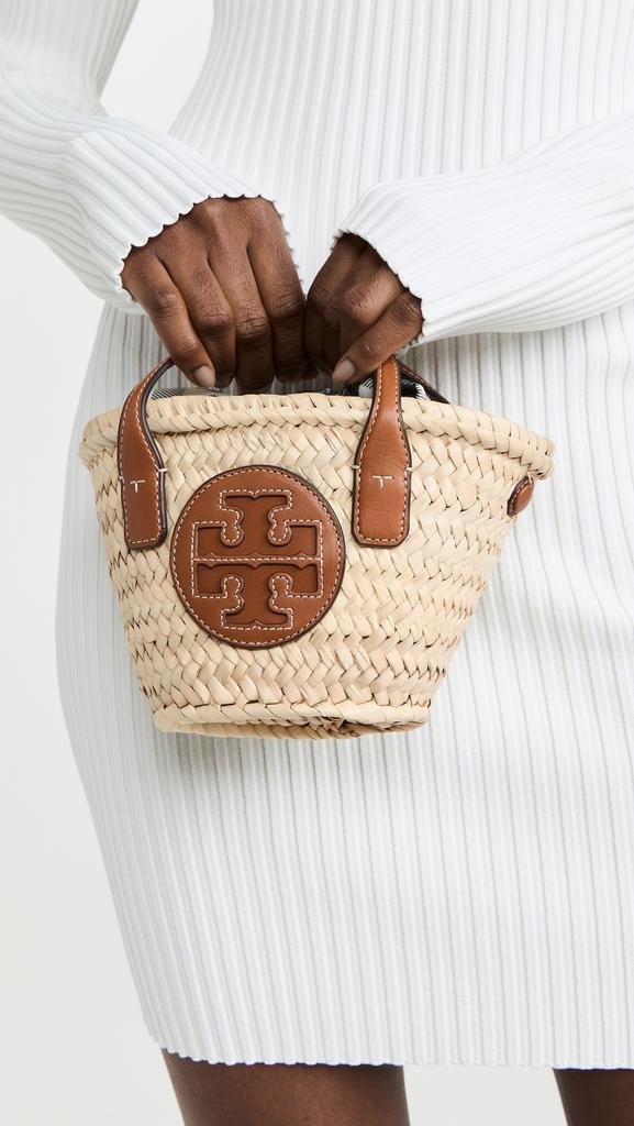 商品Tory Burch|Tory Burch Ella Straw Micro Basket,价格¥2631,第5张图片详细描述