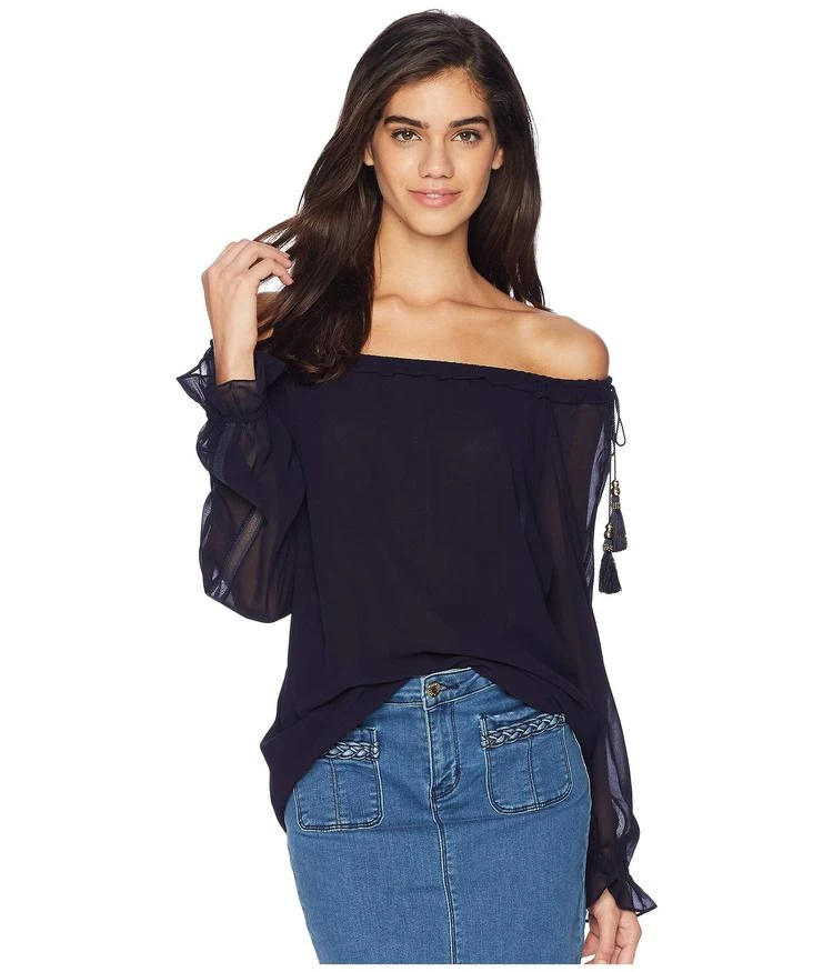 商品Juicy Couture|Soft Woven Off the Shoulder Top,价格¥256,第1张图片