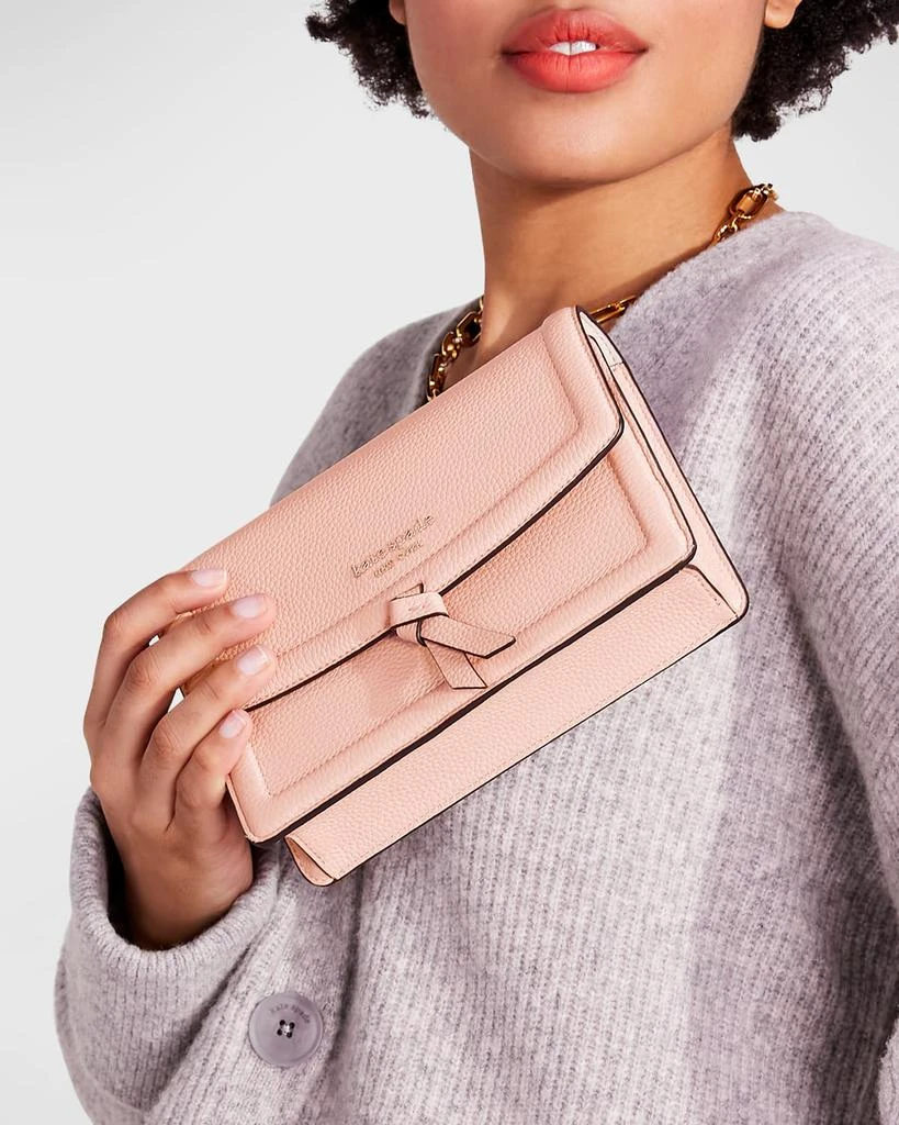 商品Kate Spade|knott flap leather crossbody bag,价格¥1919,第4张图片详细描述