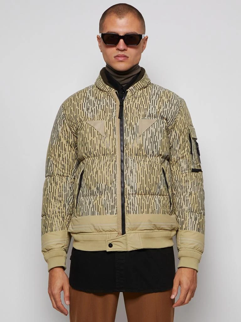 商品Stone Island|Real Down Blouson Jacket Natural Beige Print,价格¥5812,第3张图片详细描述