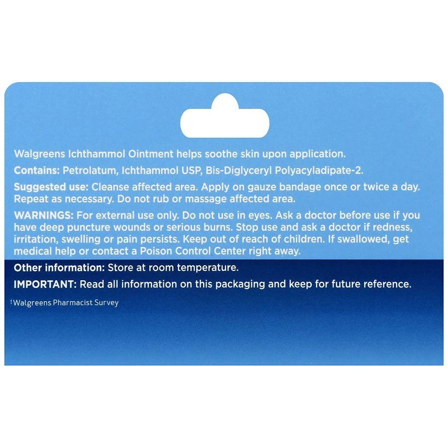 商品Walgreens|Ichthammol Ointment,价格¥74,第3张图片详细描述