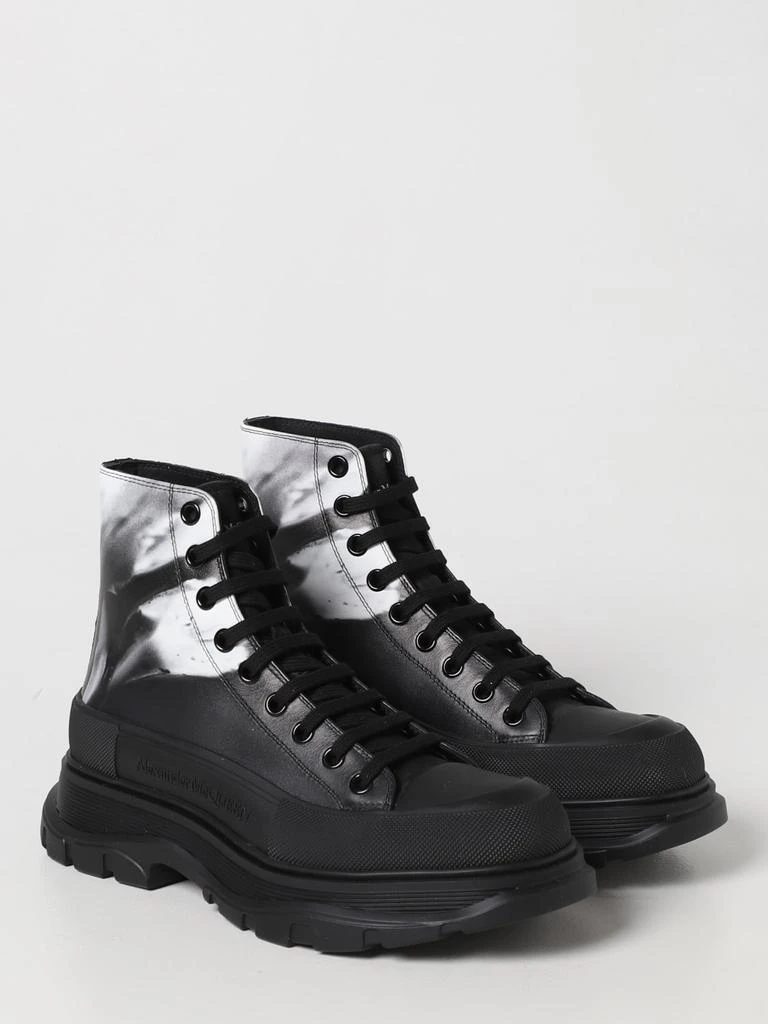 商品Alexander McQueen|Alexander McQueen Tread ankle boots in leather,价格¥6417,第2张图片详细描述