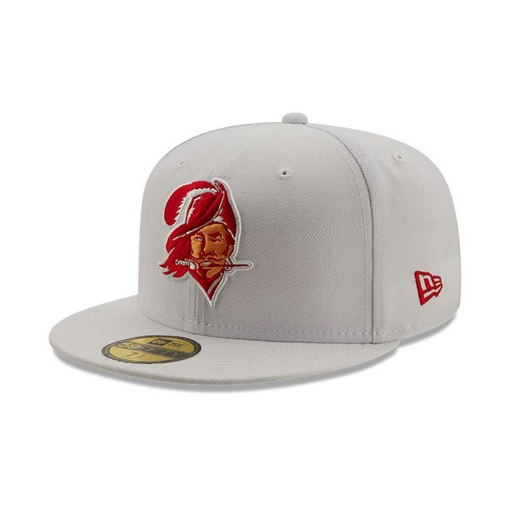 商品New Era|Men's White Tampa Bay Buccaneers 1999 Pro Bowl Patch Red Undervisor 59FIFY Fitted Hat,价格¥232,第2张图片详细描述