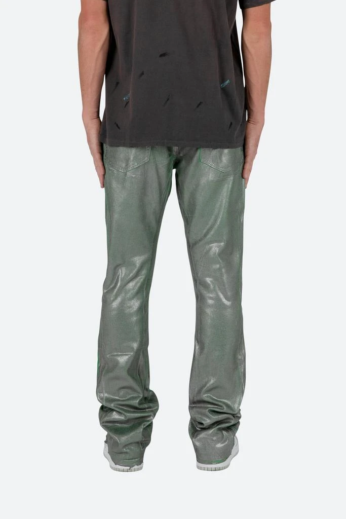 商品MNML|B427 Metallic Flare Denim - Green,价格¥330,第4张图片详细描述