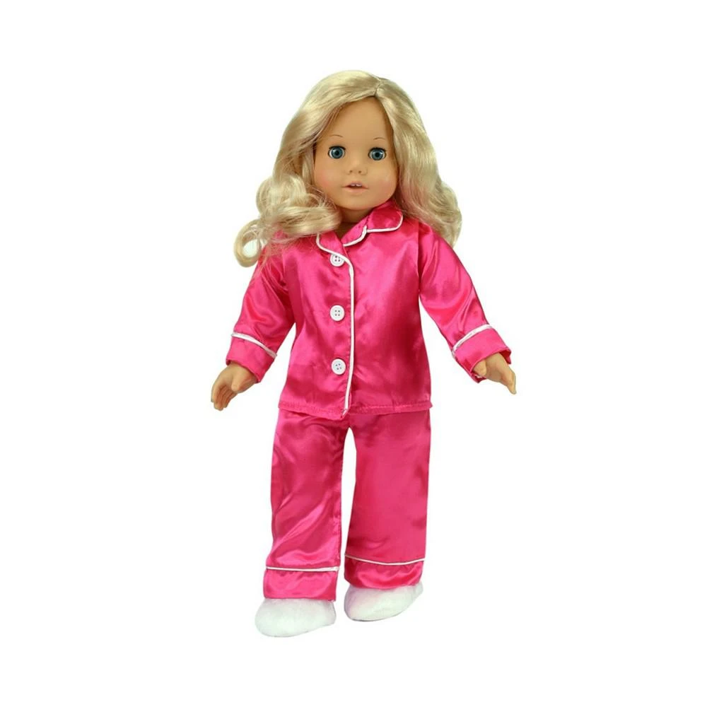 商品Teamson Kids|- 18" Doll - Satin Pajamas Slippers Set, 3 Piece,价格¥82,第2张图片详细描述