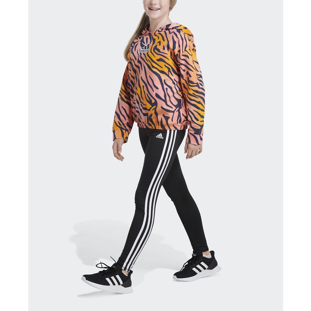 商品Adidas|Big Girls French Terry Hooded All Over Print Hoodie,价格¥167,第4张图片详细描述