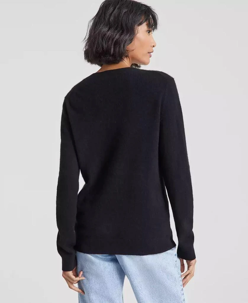 商品Charter Club|100% Cashmere Women's V-Neck Long-Sleeve Sweater, Created for Macy's,价格¥400,第2张图片详细描述