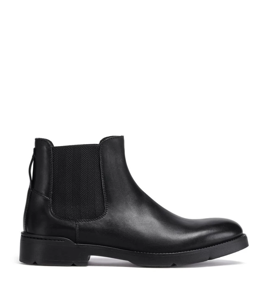 商品Zegna|Leather Cortina Chelsea Boots,价格¥10160,第1张图片