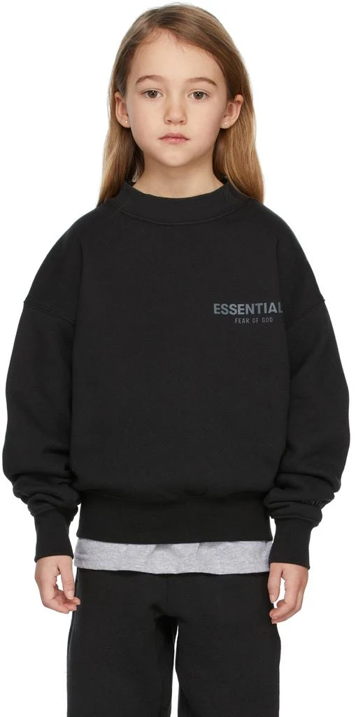商品Essentials|Kids Black Pullover Sweatshirt,价格¥353,第2张图片详细描述