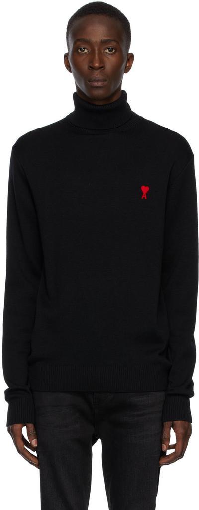 商品AMI|Black Ami de Cœur Turtleneck,价格¥2727,第1张图片