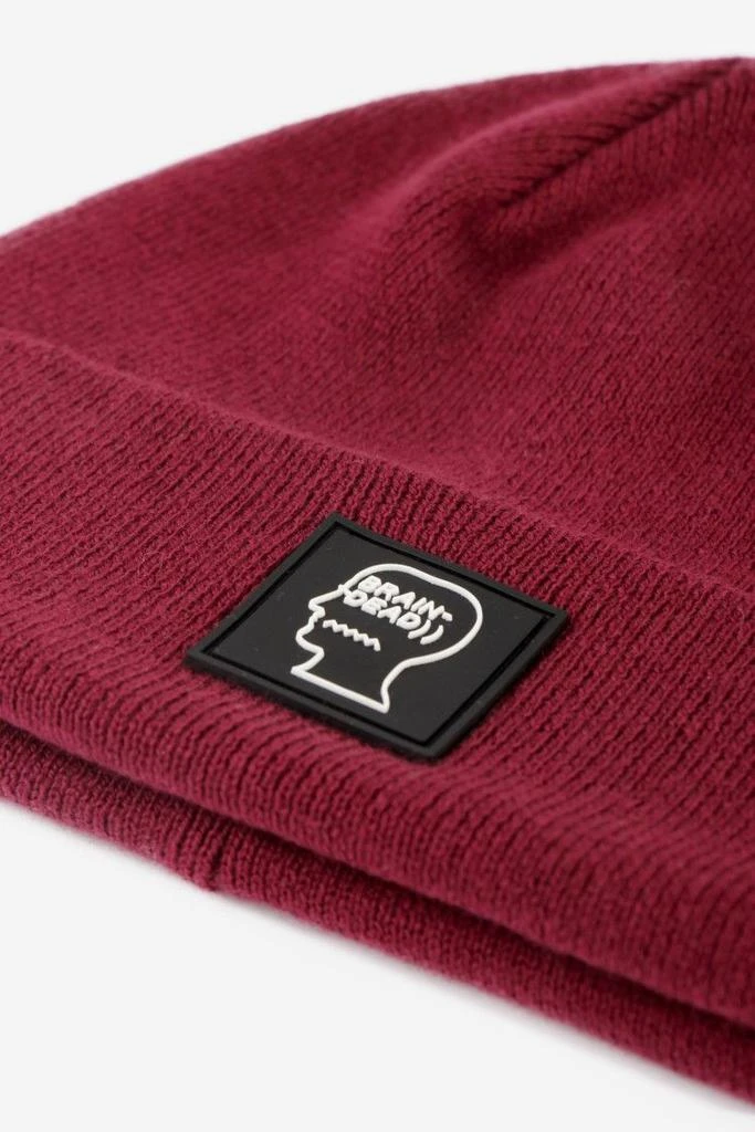 商品Brain Dead|Logo Head Hats In Bordeaux Cotton,价格¥396,第2张图片详细描述