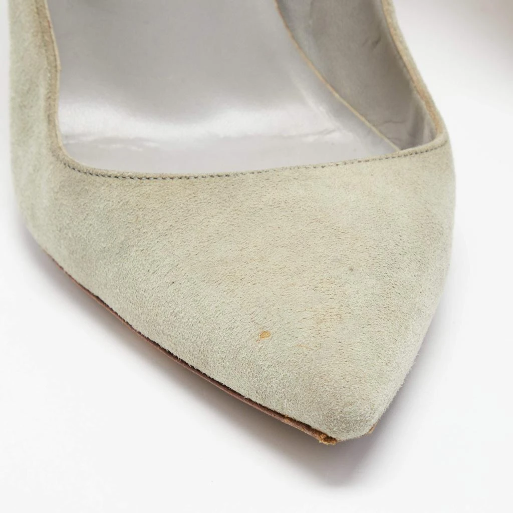 Manolo Blahnik Mint Green Suede BB Pointed Toe Pumps Size 39 商品