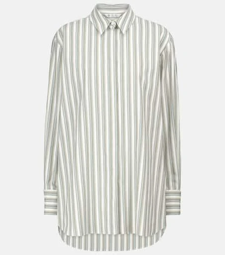 商品Loro Piana|条纹棉质衬衫,价格¥7823,第1张图片