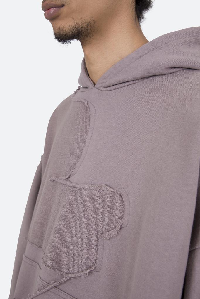 Washed Paneled Hoodie - Purple商品第8张图片规格展示