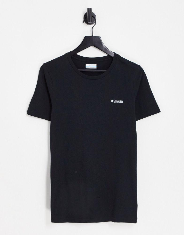 商品Columbia|Columbia Rapid Ridge back print t-shirt in black Exclusive at ASOS,价格¥215,第4张图片详细描述