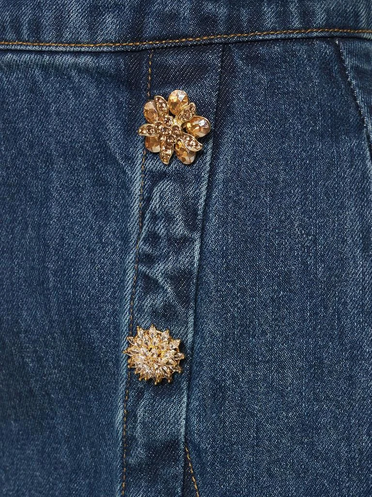 商品Self Portrait|Denim Mini Skirt W/ Buttons,价格¥1561,第3张图片详细描述