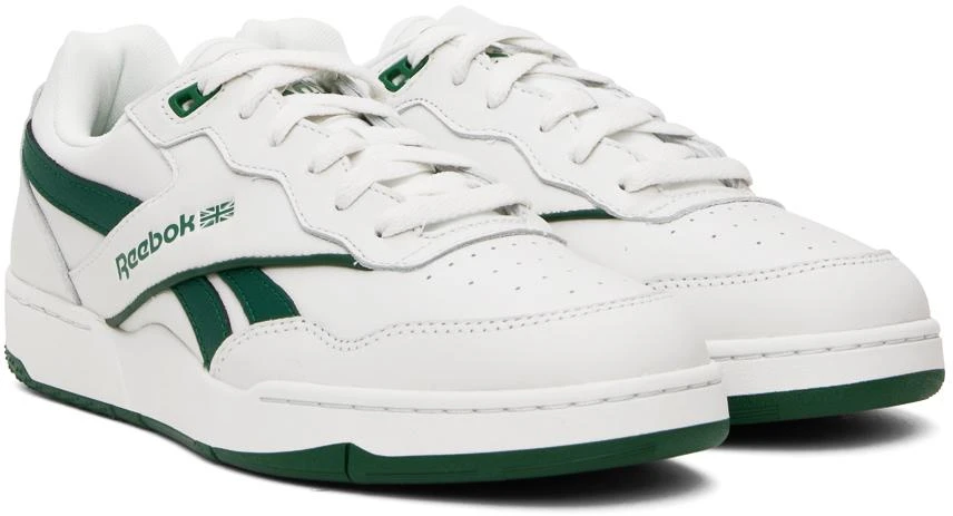 商品Reebok|White & Green Bb 4000 Ii Basketball Sneakers,价格¥737,第4张图片详细描述