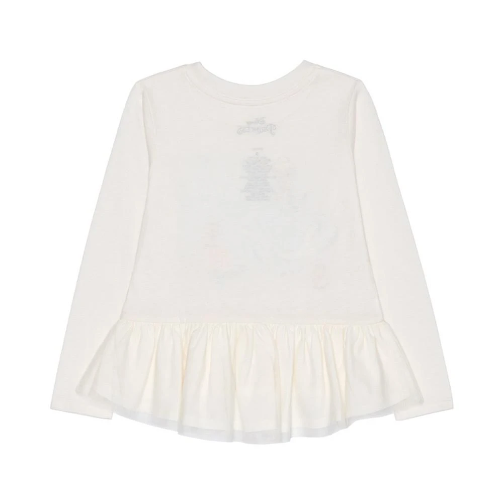 商品Disney|Little Girls Cinderella Long Sleeve Mesh Peplum with Leggings Set,价格¥217,第4张图片详细描述