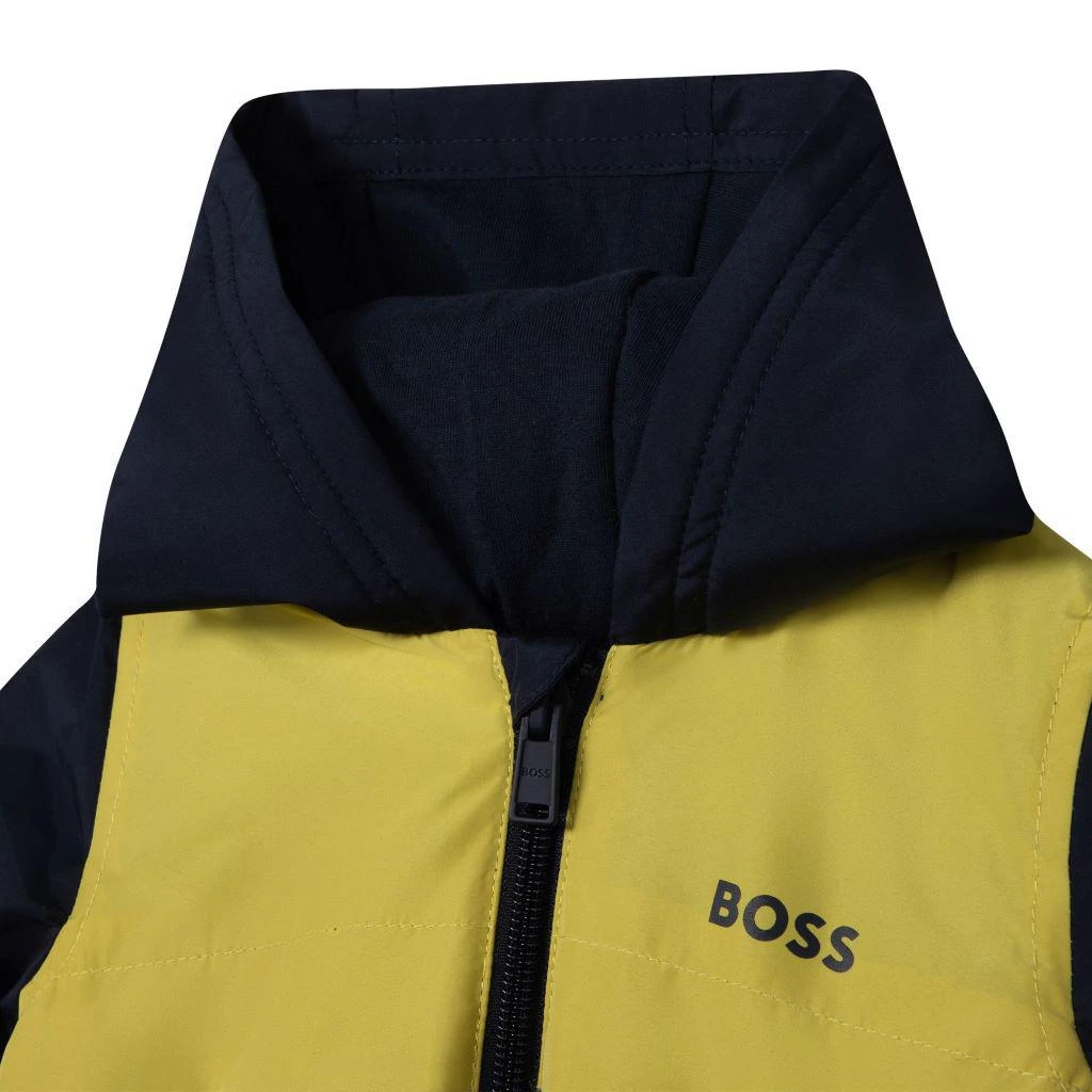 商品Hugo Boss|Navy Hooded Logo Jacket,价格¥779,第1张图片