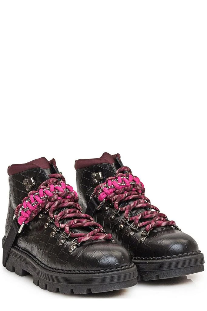 商品PINKO|Pinko Embossed Lace-Up Ankle Boots,价格¥3040,第4张图片详细描述