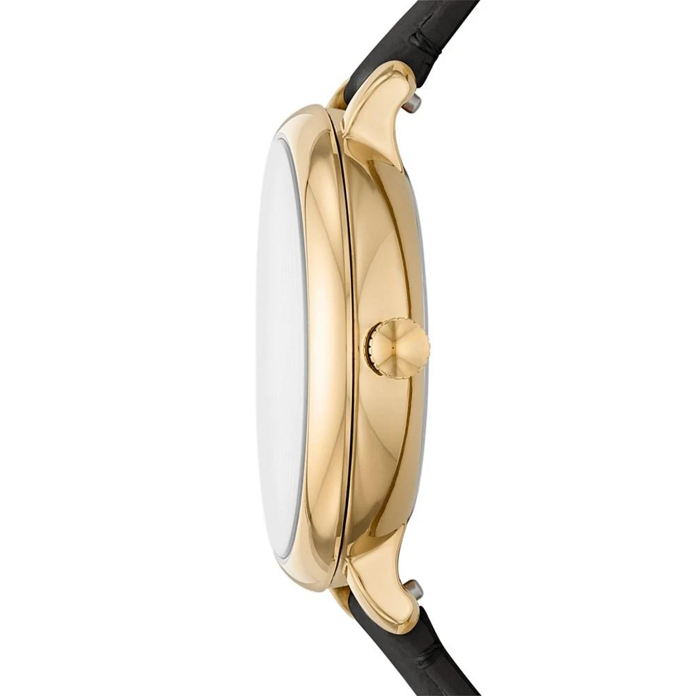 商品Fossil|Women's Jaqueline Black Leather Strap Watch,价格¥721,第3张图片详细描述