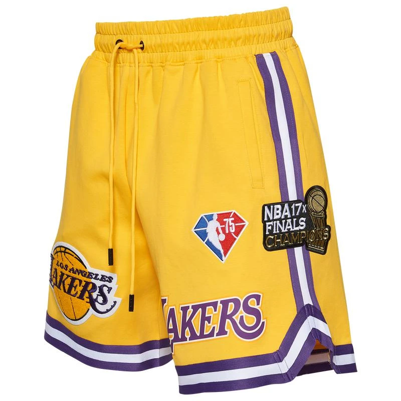 商品Pro Standard|Pro Standard Lakers NBA Team Logo Pro Shorts - Men's,价格¥562,第1张图片