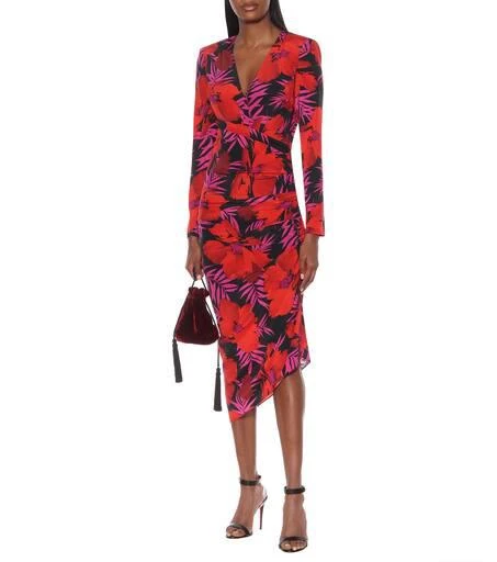 商品VERONICA BEARD|Alvaro floral stretch-silk dress,价格¥2321,第2张图片详细描述