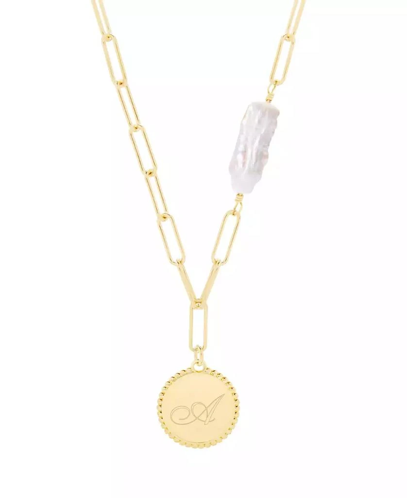 商品brook & york|Biwa Imitation Imitation Pearl Micaela Initial Pendant,价格¥1326,第1张图片