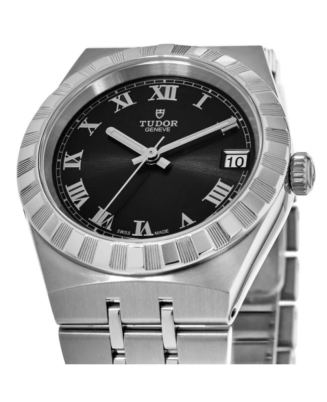 商品Tudor|Tudor Royal Black Dial Stainless Steel Women's Watch M28400-0003,价格¥14529,第2张图片详细描述