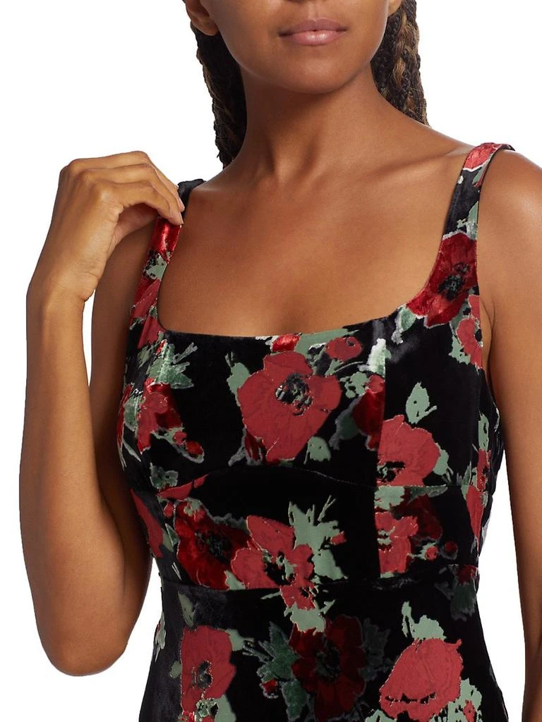Benedict Floral Velvet Midi-Dress 商品