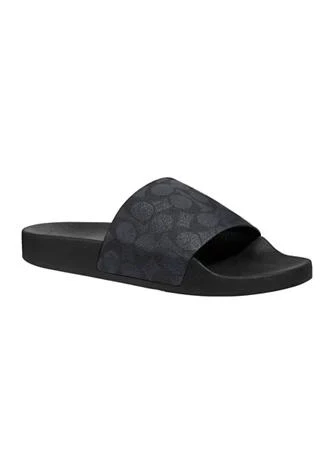 商品Coach|Signature Coated Canvas Pool Slide Sandals,价格¥712,第1张图片