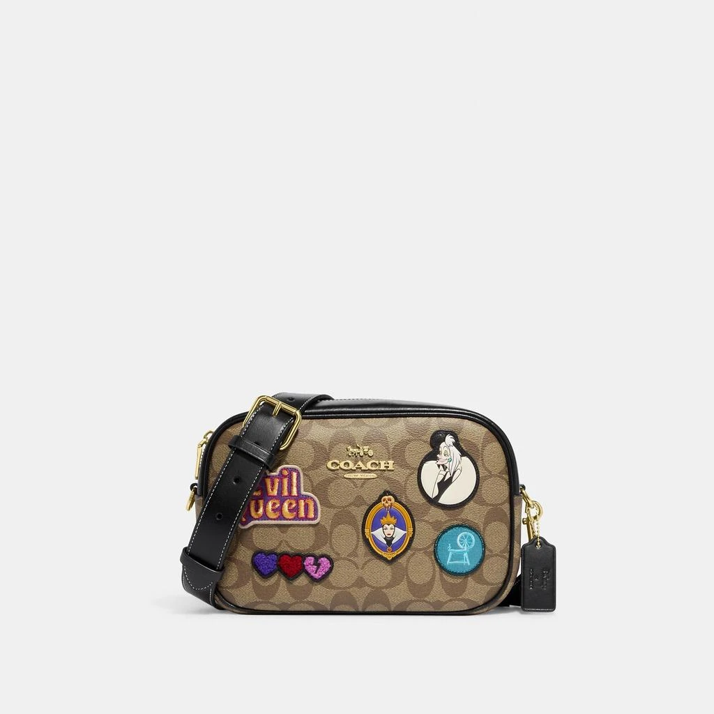 商品Coach|Coach Outlet Disney X Coach Jamie Camera Bag In Signature Canvas With Patches,价格¥1110,第1张图片