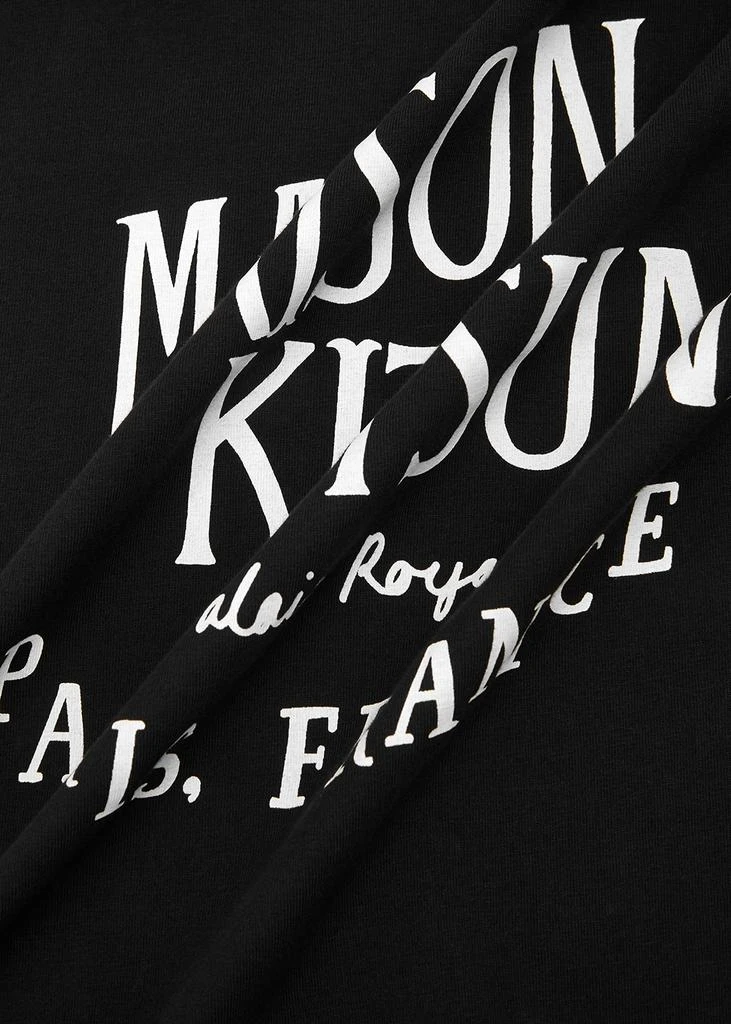 商品Maison Kitsune|Palais Royal black printed cotton T-shirt,价格¥391,第5张图片详细描述