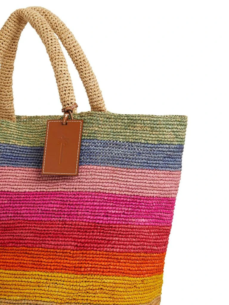 商品MANEBÍ|Summer Rainbow Raffia Tote Bag,价格¥2395,第5张图片详细描述