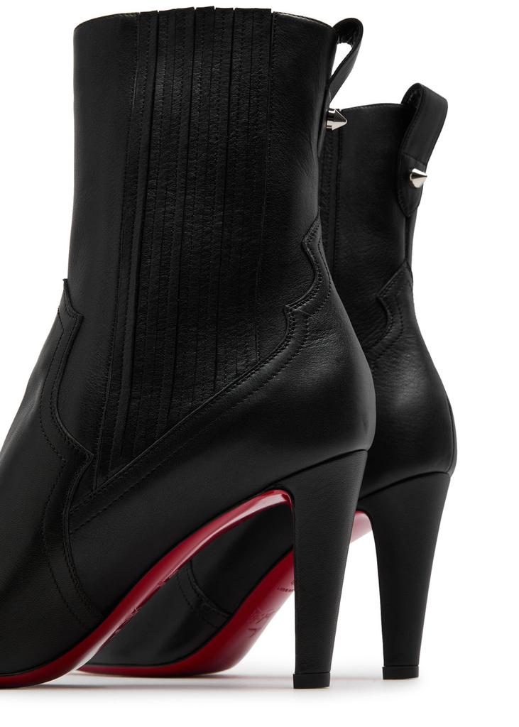 靴 Misbhv stiletto ankle boots vinyl black Misbhv stiletto ankle boots vinyl black（Misbhv Boots for