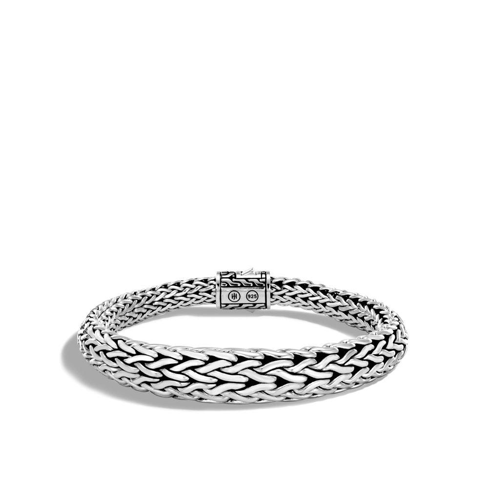 Classic Chain 11MM Graduated Bracelet in Silver商品第1张图片规格展示