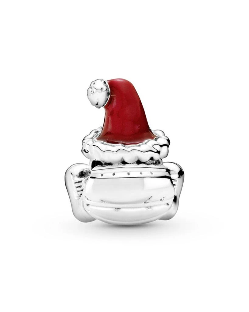 商品PANDORA|Pandora Silver Enamel Seated Santa Claus & Present Charm,价格¥184,第2张图片详细描述