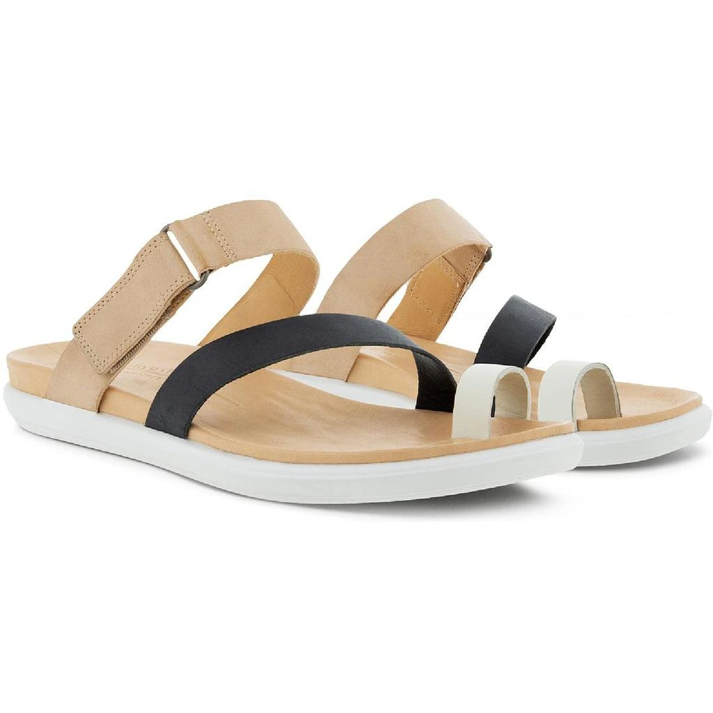 商品ECCO|ECCO Womens Simpil Leather Toe Loop Footbed Sandals,价格¥319,第1张图片