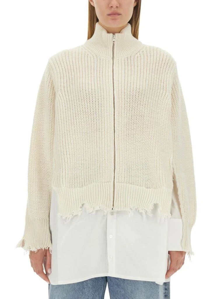 商品MM6|Mm6 Maison Margiela Sweaters in White,价格¥5782,第1张图片