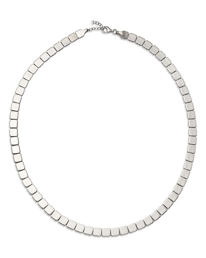 商品Alberto Amati|14K White Gold Cube Link Collar Necklace, 15.75-18",价格¥33386,第1张图片