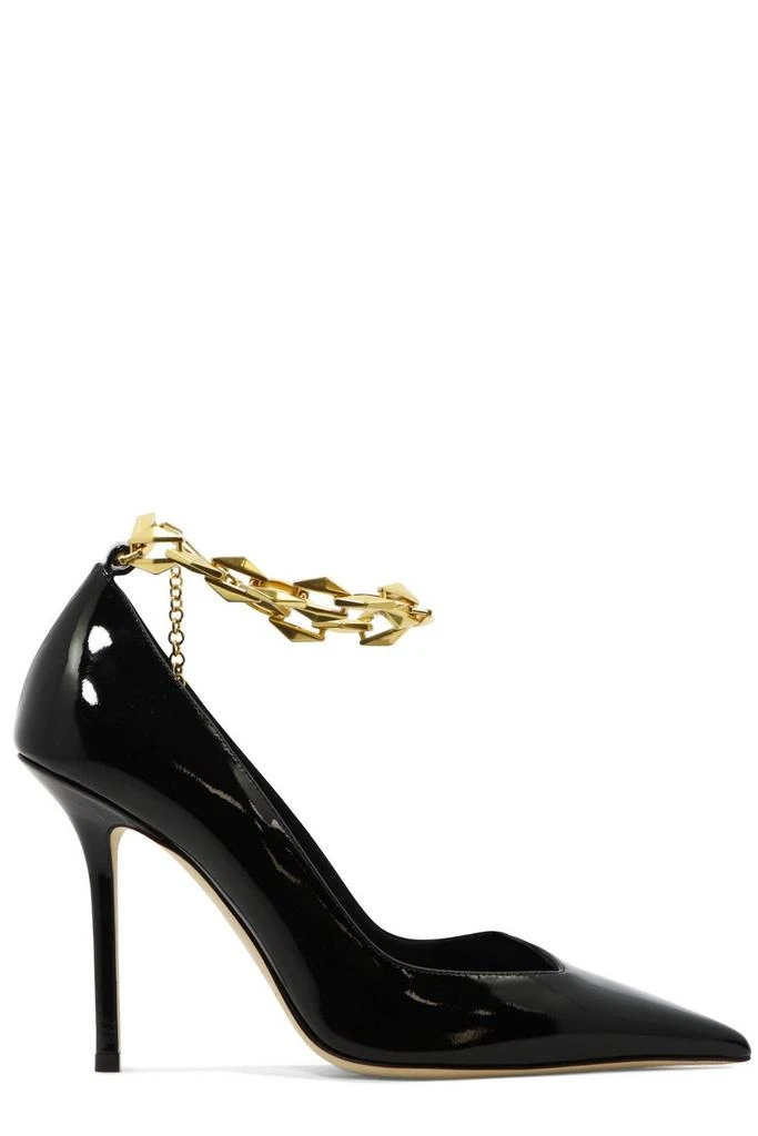 商品Jimmy Choo|Jimmy Choo Diamond Talura 100 Chain Linked Pumps,价格¥2978,第1张图片