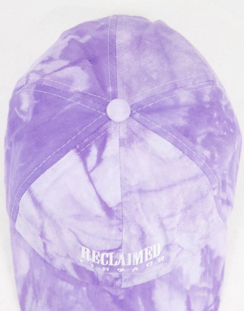 商品Reclaimed Vintage|Reclaimed Vintage inspired unisex hat with logo in tie-dye purple,价格¥78,第4张图片详细描述