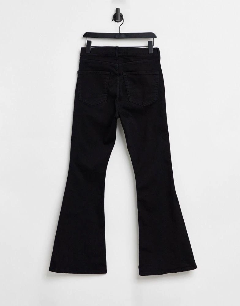 商品Topshop|Topshop Jamie flare jeans in pure black,价格¥271,第2张图片详细描述